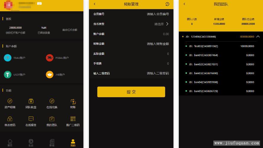  最新更新区块链CAGI虚拟资产币投资分红理财创投源码+杠杆转账源码 网站源码