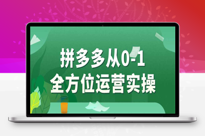 商业运营课程：拼多多从0-1全方位运营实操